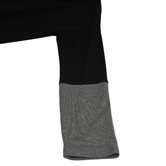 Karen Kane Women Sz M Black Grey Colorblock Whimsigoth Made in USA Knit Tunic - Picture 7 of 11